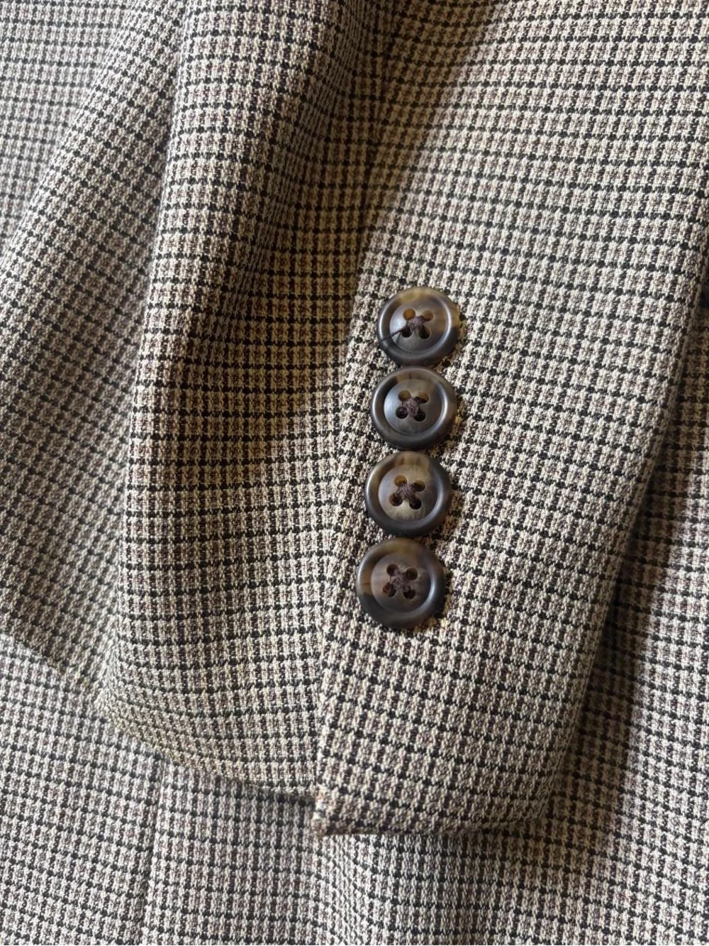 VTG 90s Burberry Wool Plaid Blazer Saks Fifth Avenue
